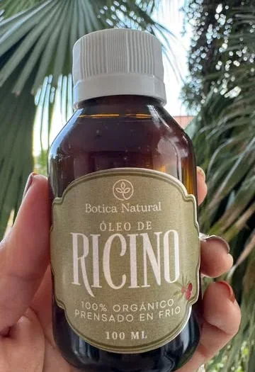 Frasco de Óleo de Ricino de Botica Natural, 100% orgánico, 100 ml