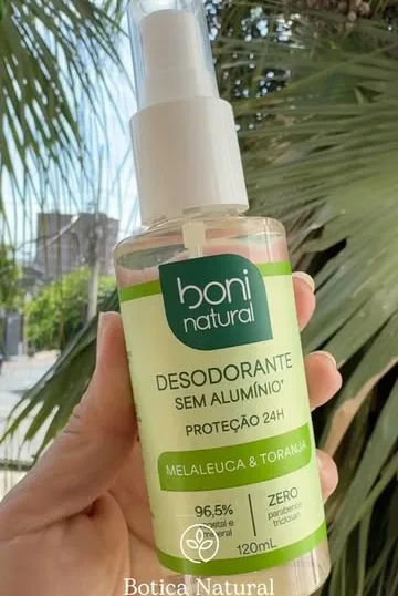 Desodorante Boni Natural en spray, melaleuca y toranja